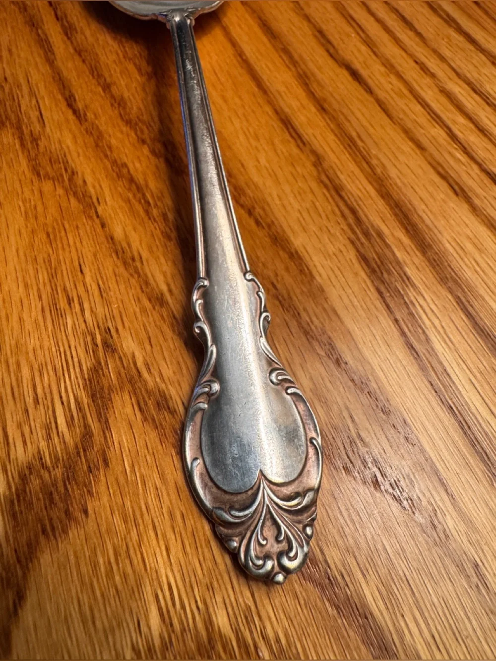 Vintage Holmes & Edwards Danish Princess Silver Plate Serving  Spoon Cottagecore